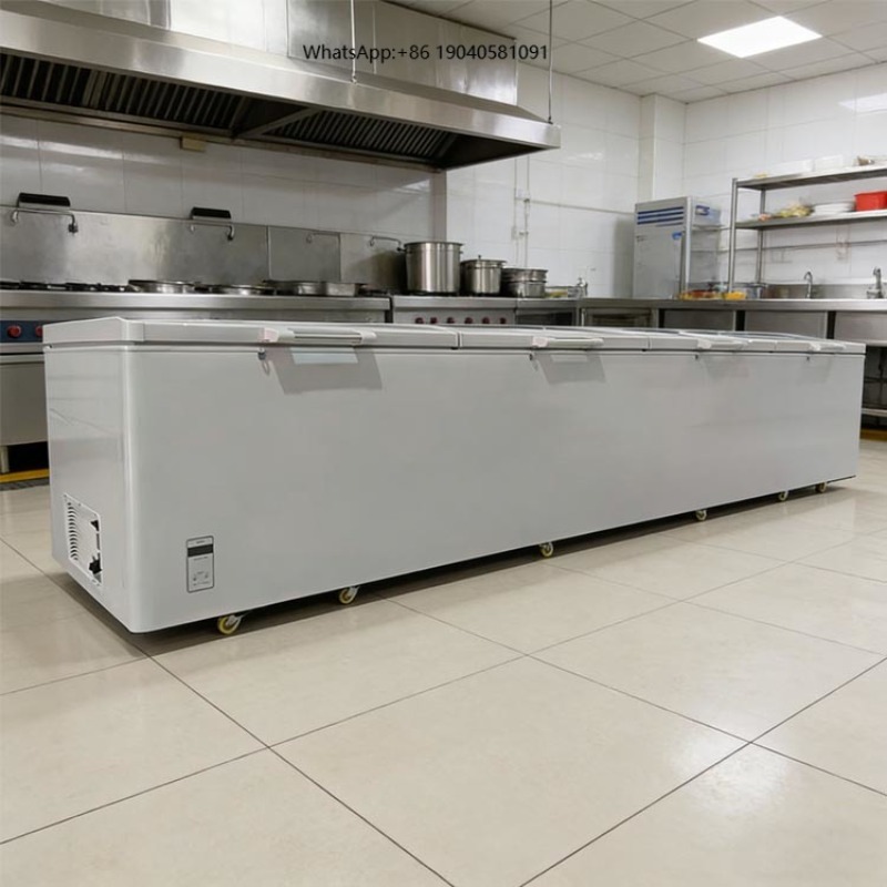 Commercial Chest Freezer - 2688 Großer Kommerzieller Horizontaler Vier-Türen-Gefrierschrank mit